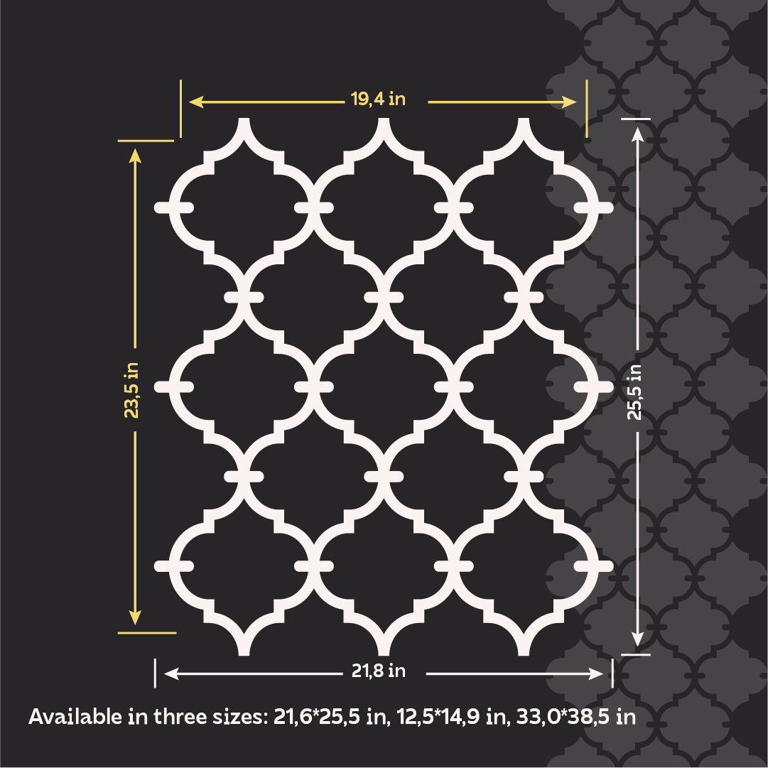 Create a sophisticated design with the DFA Oriental Ornament Stencil 0.3-1 mm (V00082)