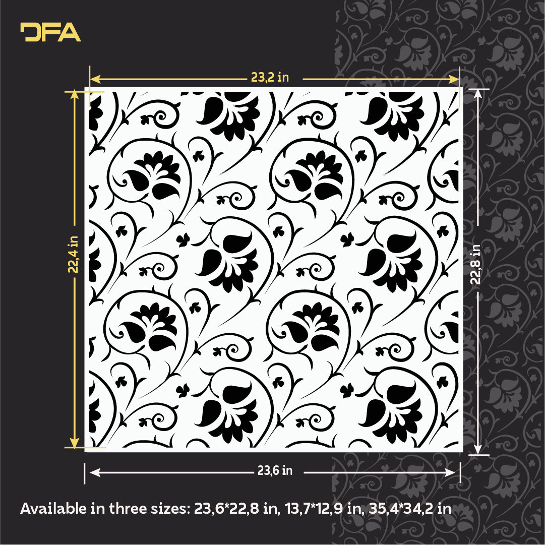 DFA Stencil Oriental Pattern – Professional Design Without Effort 0.3-1 mm (V00087)