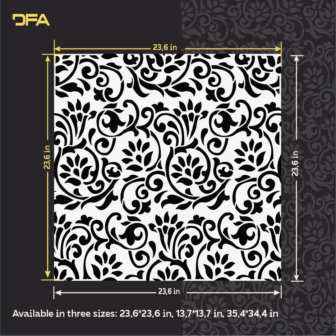 Elegant oriental patterns DFA for stylish interior 0.3-1 mm (V00088)