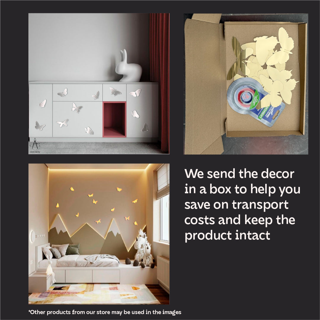 Liven up your interior: Butterfly decor that will fill your home with charm, 11 pcs (YA00004)