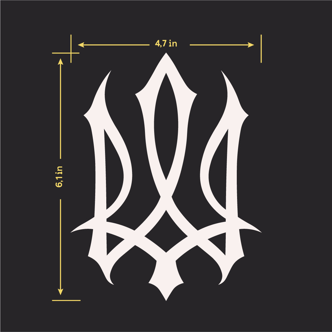Exclusive decor: Mirror coat of arms of Ukraine from DFA for modern interiors (YA00012)