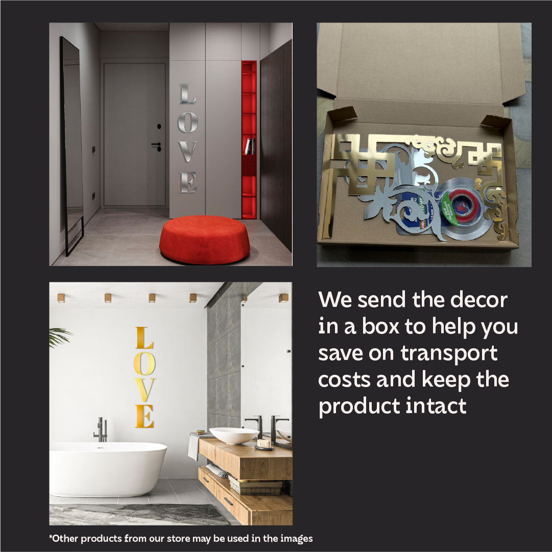 Fill your home with love: Mirror inscription LOVE from DFA for a special atmosphere (YA00018)