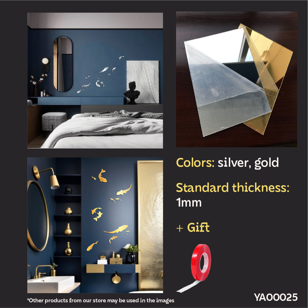 We visually expand the space: Fish decor for a stylish and bright interior, 11 pcs (YA00025)