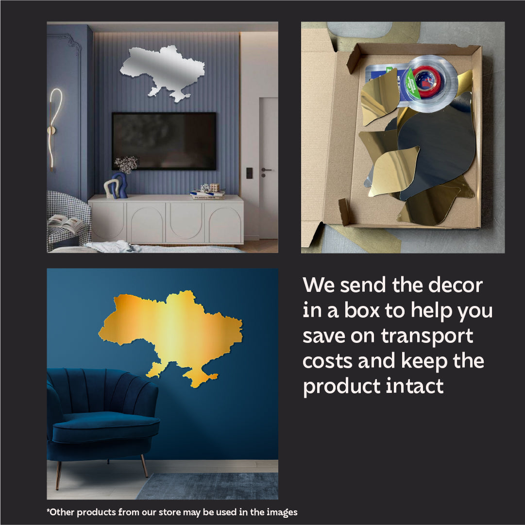 Ukraine in the palm of your hand: DFA mirror map to feel home every day (YA00043)