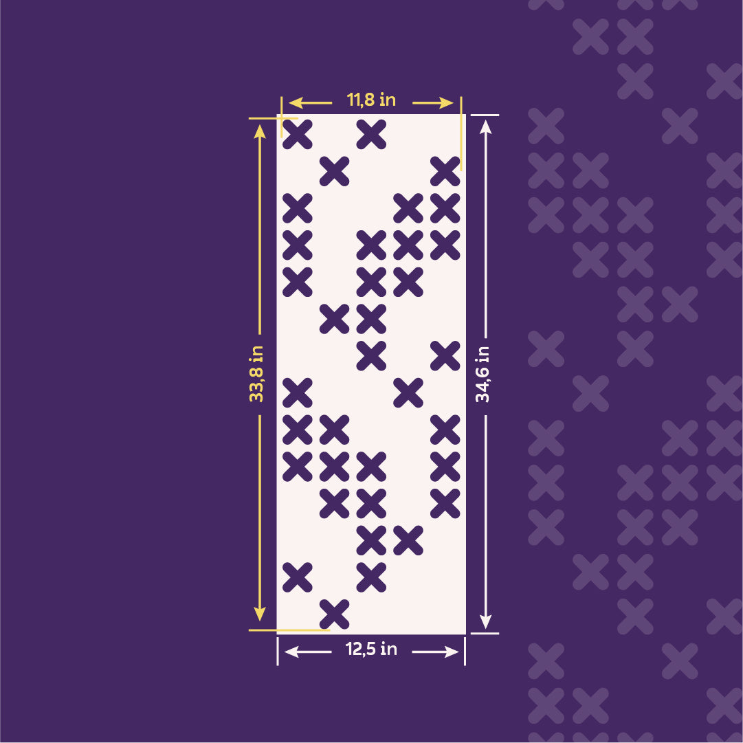 Create your own ethnic decor - reusable DFA stencil "Embroidery" 0.3-1 mm (Z00070)