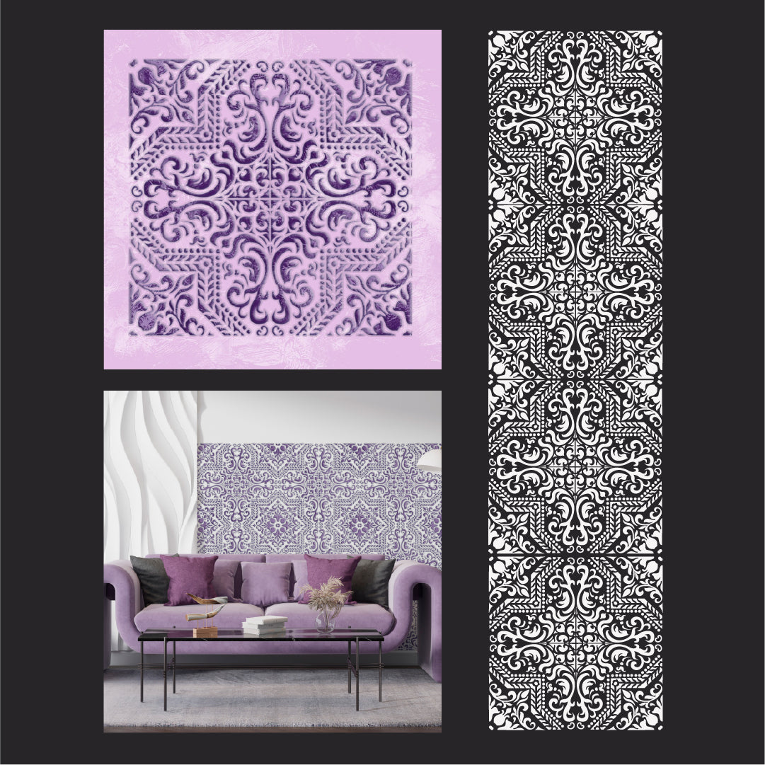 DFA Reusable Stencil with Square Patterns for Walls 0.3-1 mm (K00134)