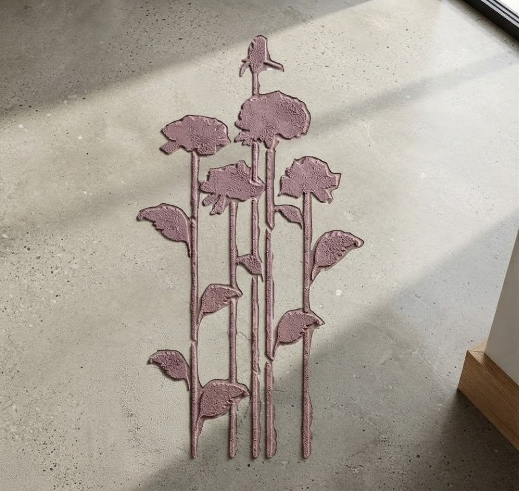 DFA "Flower" Stencil for Decoupage on Interior Decor Items (P00210)