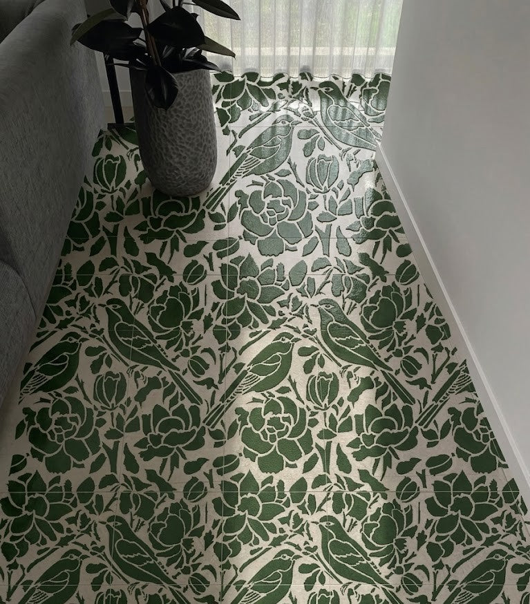DFA Reusable Stencil "Nature" for Plaster and Paint 0.3–1 mm – William Morris Collection (P00181)