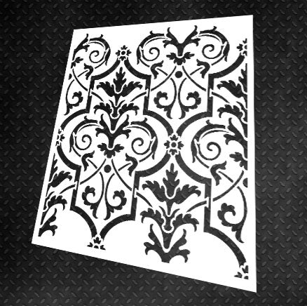 Decor with the charm of the East - stencil DFA for paint and plaster 0.3-1 mm (V000035-d)