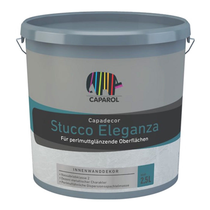 Decorative interior putty Caparol Stucco Eleganza acrylate shiny with a metallic effect 2.5 l, 2.5 l