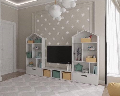 Decorative stencil DFA Stars - a stylish design for a children's room 0.3-1 mm (E00066)