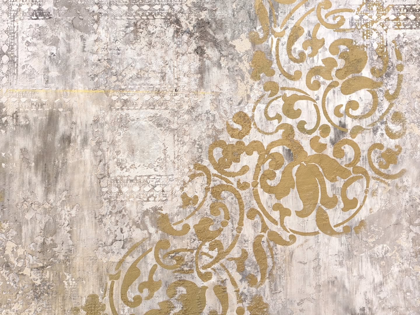 DFA set of 3 stencils: Oriental motifs + Round patterns + Geometry – decor for paint and plaster 0.3-1 mm (N00156)