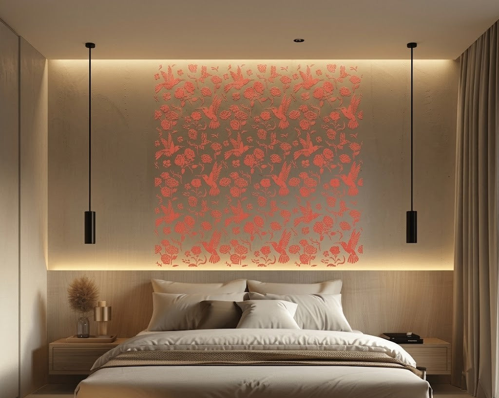 DFA Reusable Stencil "Nature" for Plaster and Paint 0.3–1 mm – William Morris Collection (P00183)