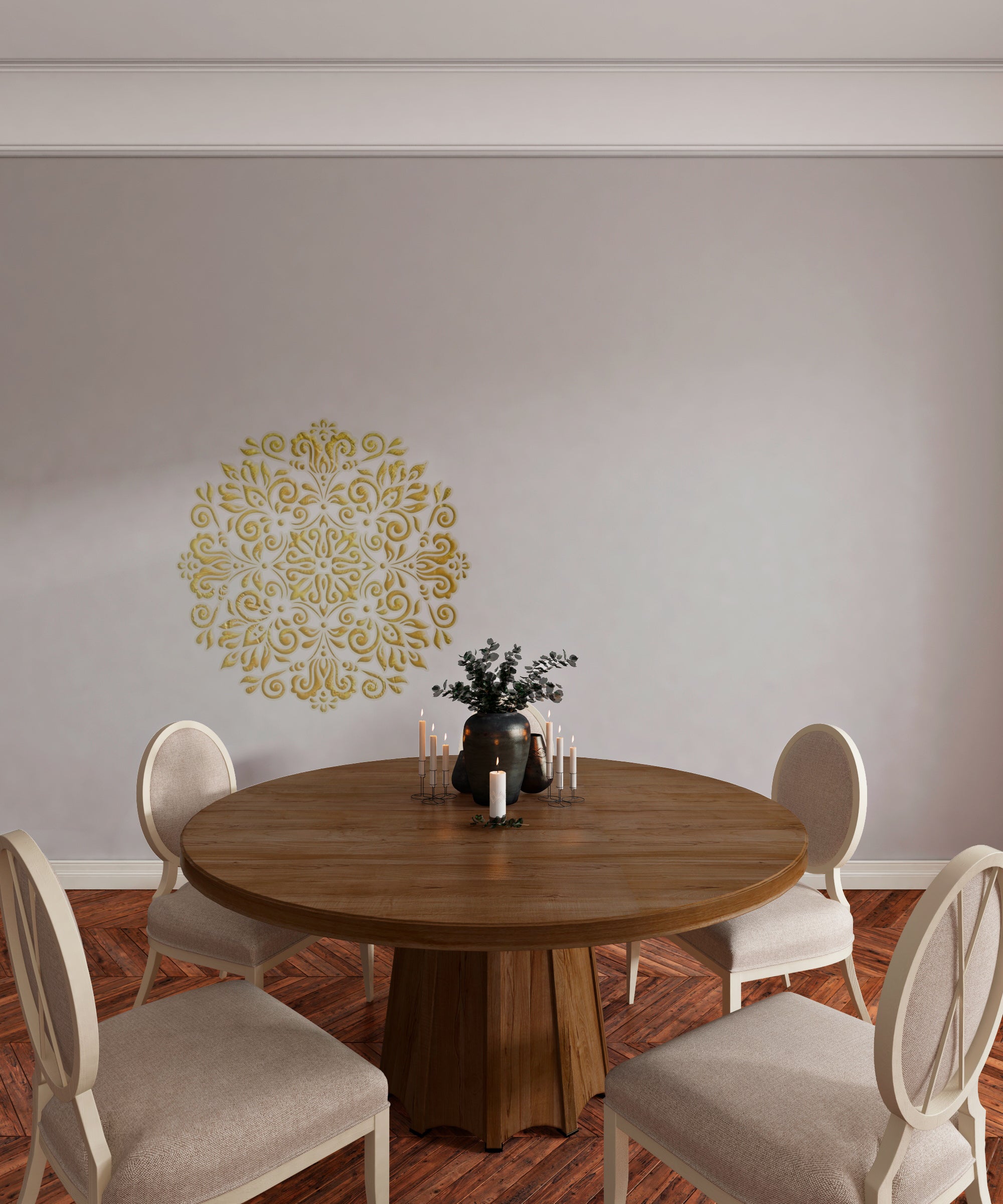 Elegant decorative accent – DFA stencil Round pattern 0.3-1 mm (C00145)
