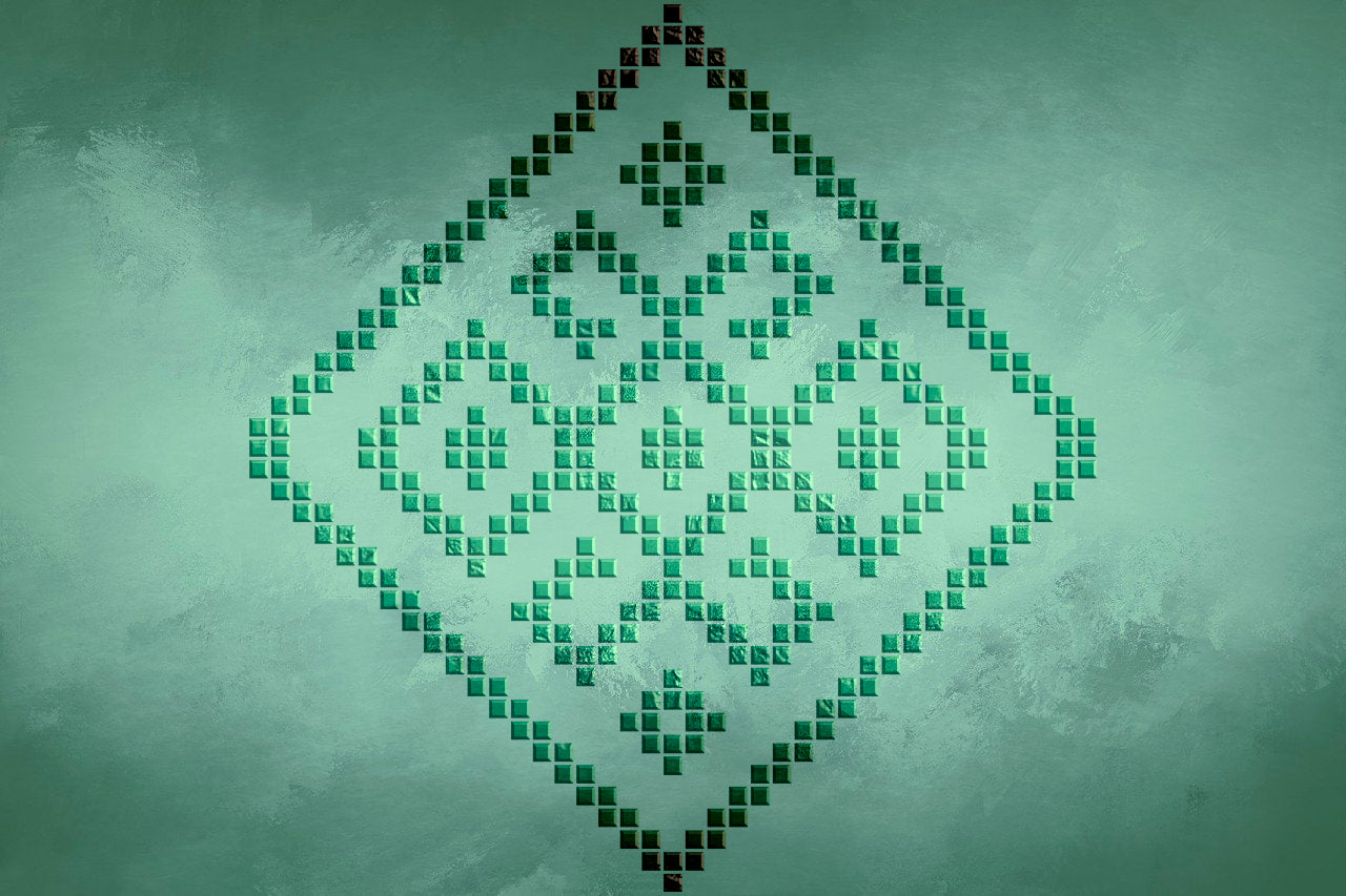 Ethnic decor made easy: DFA "Embroidery" stencil for interior and exterior 0.3-1 mm (Z00081)