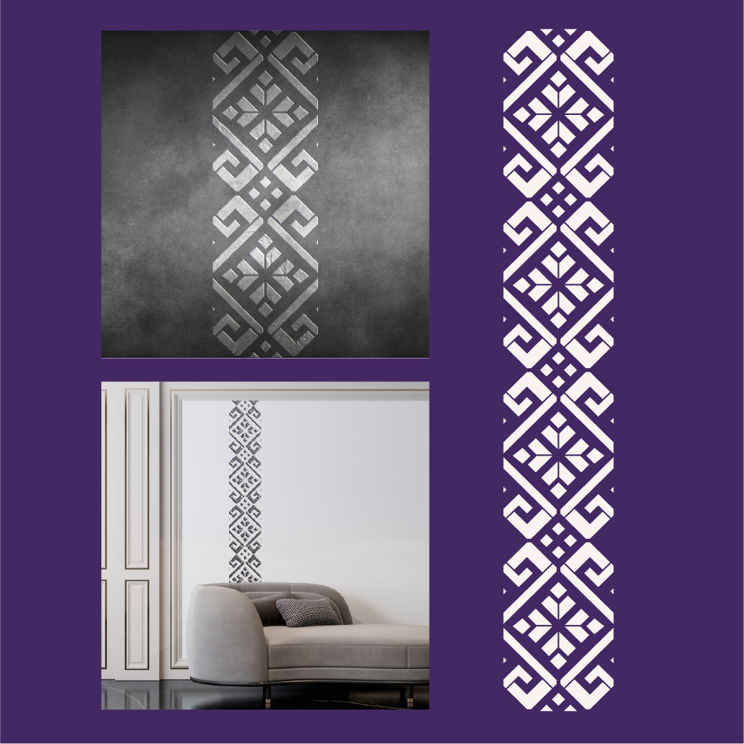 Geometric stencil DFA - style and originality in the interior 0.3-1 mm (G00153)