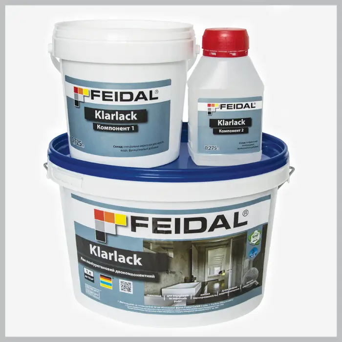 Feidal Klarlack two-component glossy polyurethane varnish, 1l