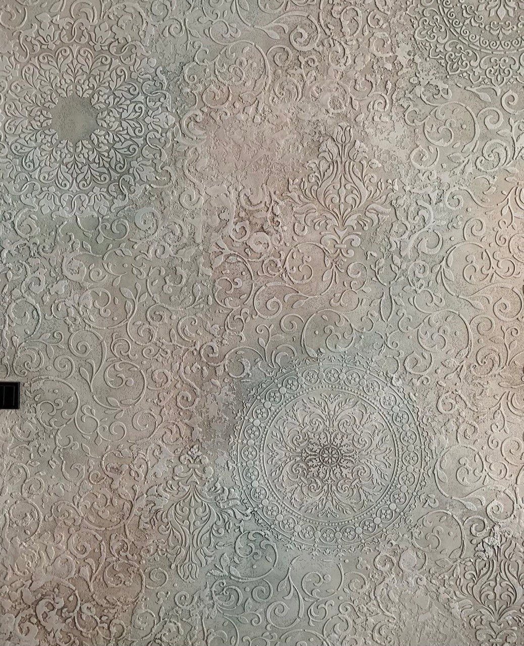 Round patterns for a stylish interior - DFA stencil in action 0.3-1 mm (С00020-d)