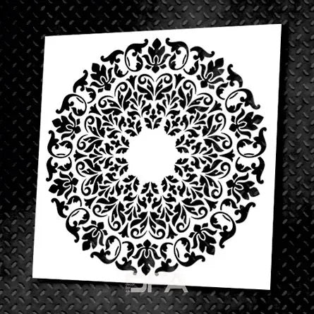 Round patterns for a stylish interior - DFA stencil in action 0.3-1 mm (С00020-d)