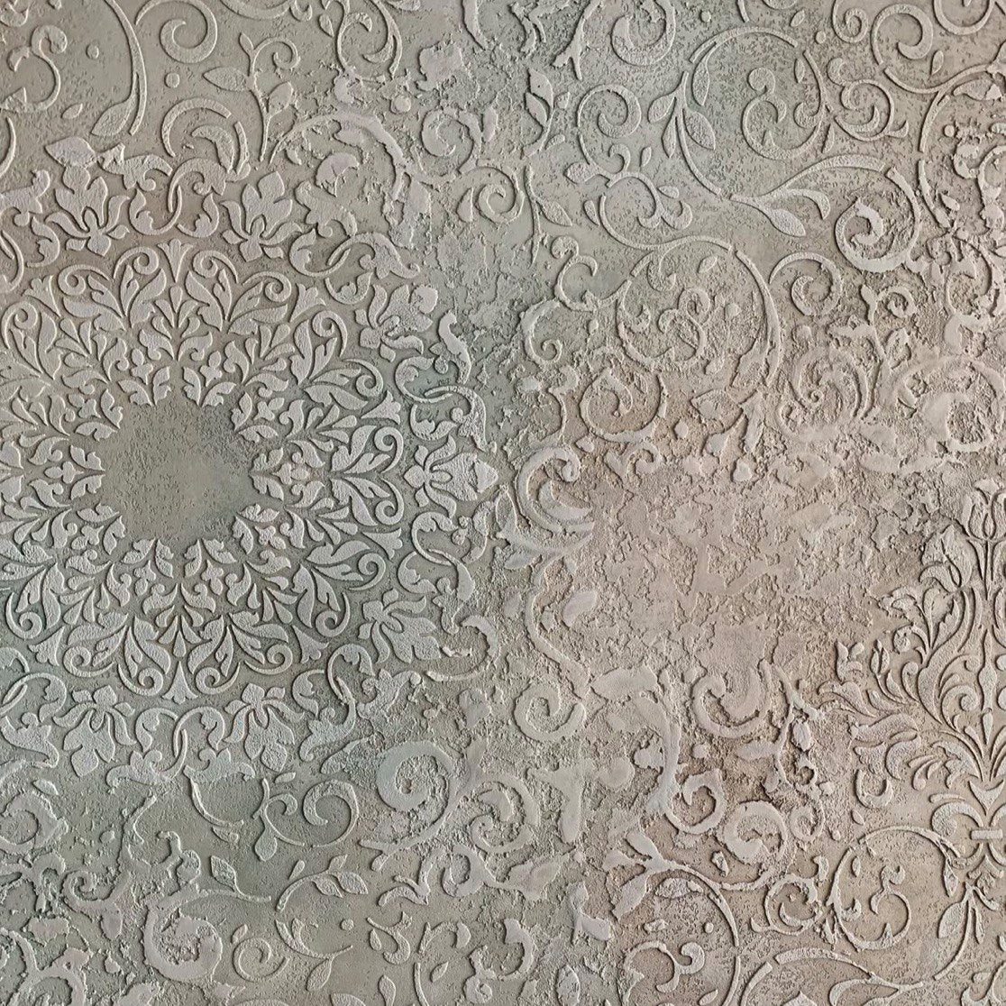 Round patterns for a stylish interior - DFA stencil in action 0.3-1 mm (С00020-d)