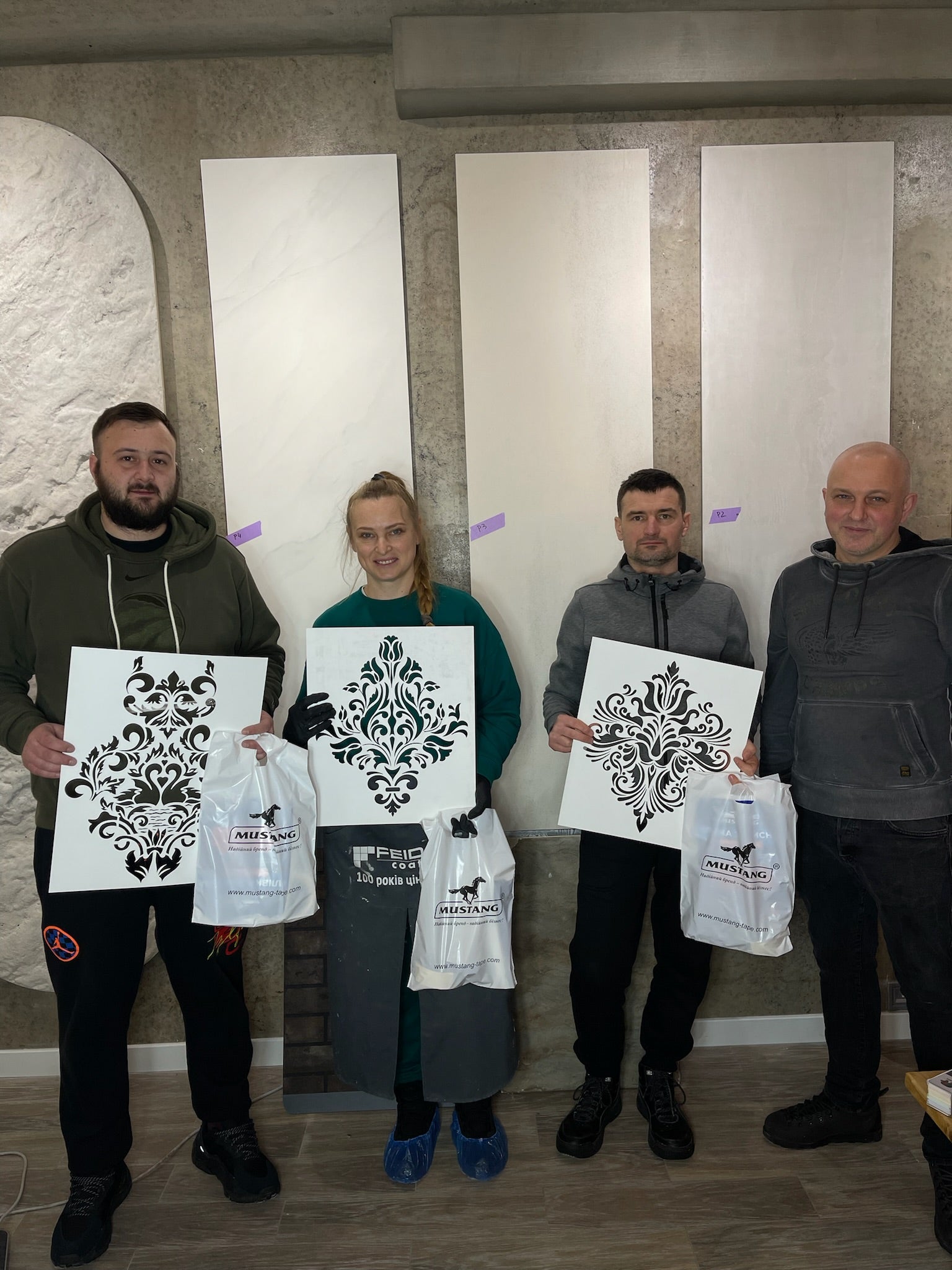Master class: Thick-layer decorations in the stencil technique (Experience working with stencils, creating a composition)