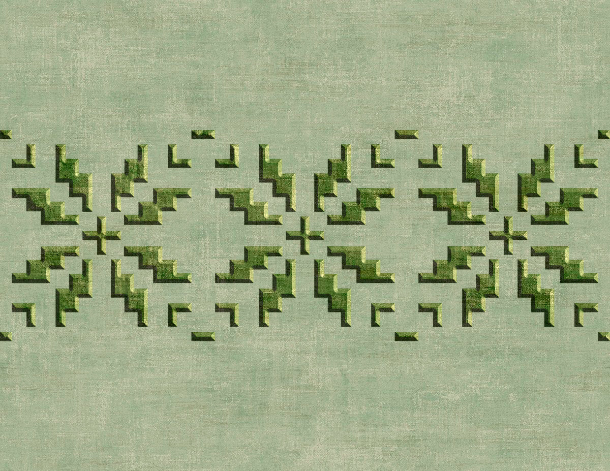 Minimalist stencil DFA Vyshyvanka ornament for decorative decoration 0.3-1 mm (Z00076)