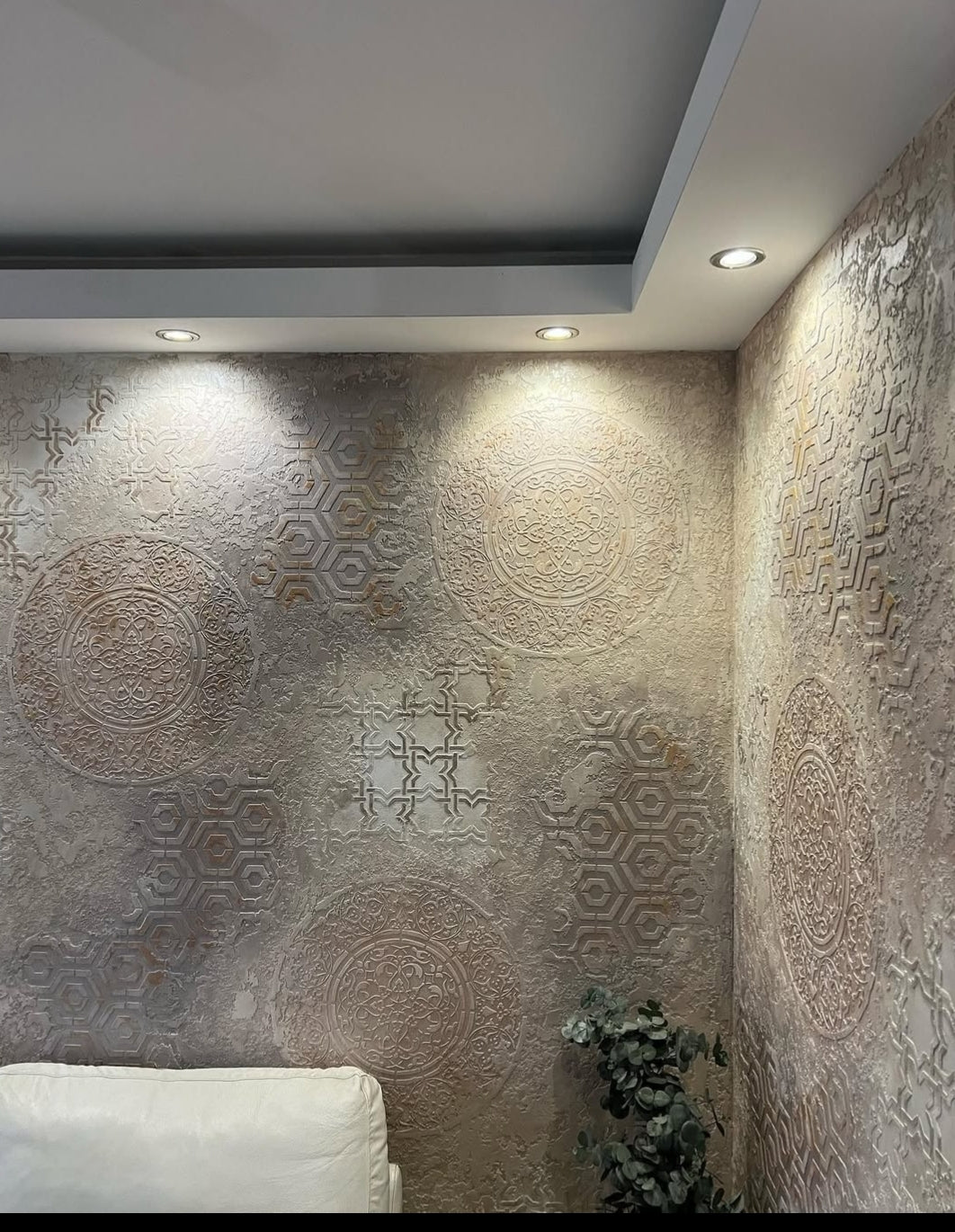 Set for wall decoration DFA (Geometry 25 + Geometry 3 + Round 14) for plaster and paint 0.3-1 mm (N00049)