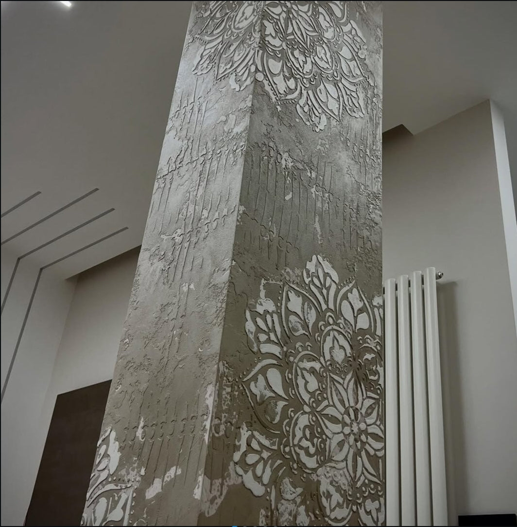 Set for wall decoration DFA (Geometry 71 + Round 117) for plaster and paint 0.3-1 mm (N00086)