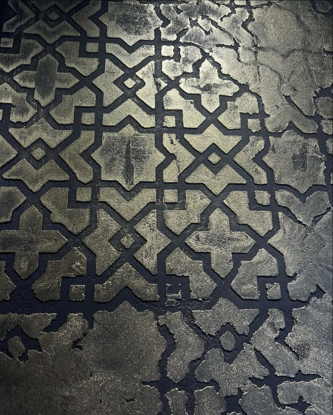 Set for plaster and paint wall decoration 10 DFA stencils (Oriental pattern 72 + Round pattern 14) 0.3-1 mm (N00010)