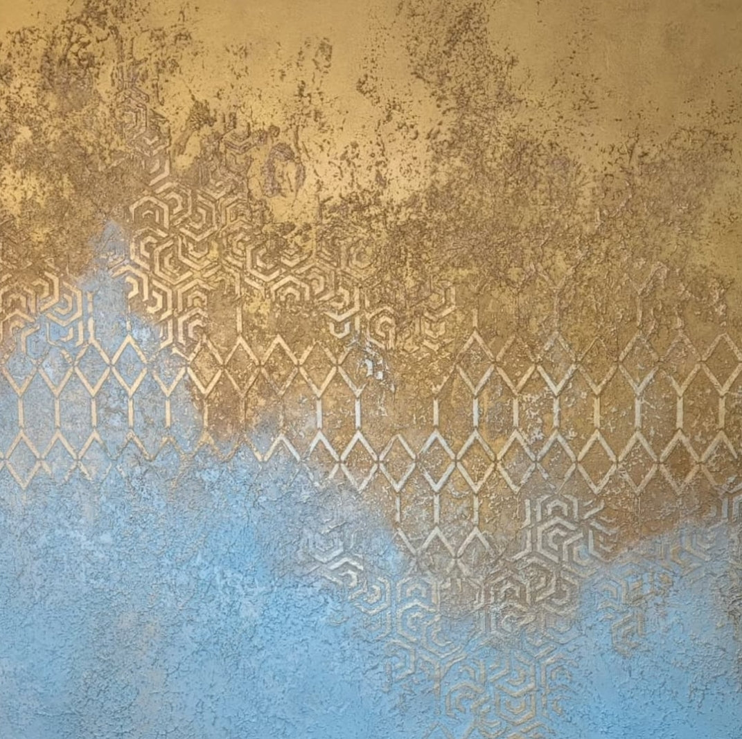 Set for decorating walls for plaster and paint 11 DFA stencils (Geometry 148 + Geometry 14) 0.3-1 mm (N00011)