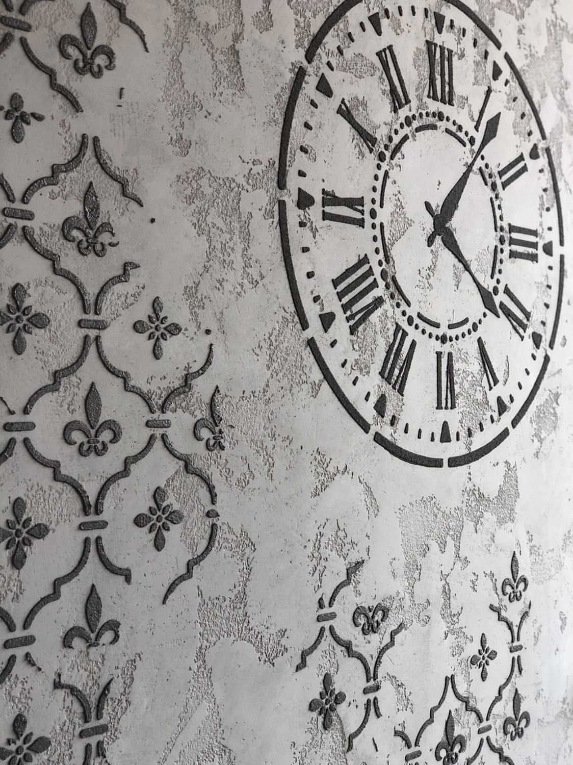 Set for plaster and paint wall decoration 16 DFA stencils (Round pattern 39 + Oriental pattern 2) 0.3-1 mm (N00016)