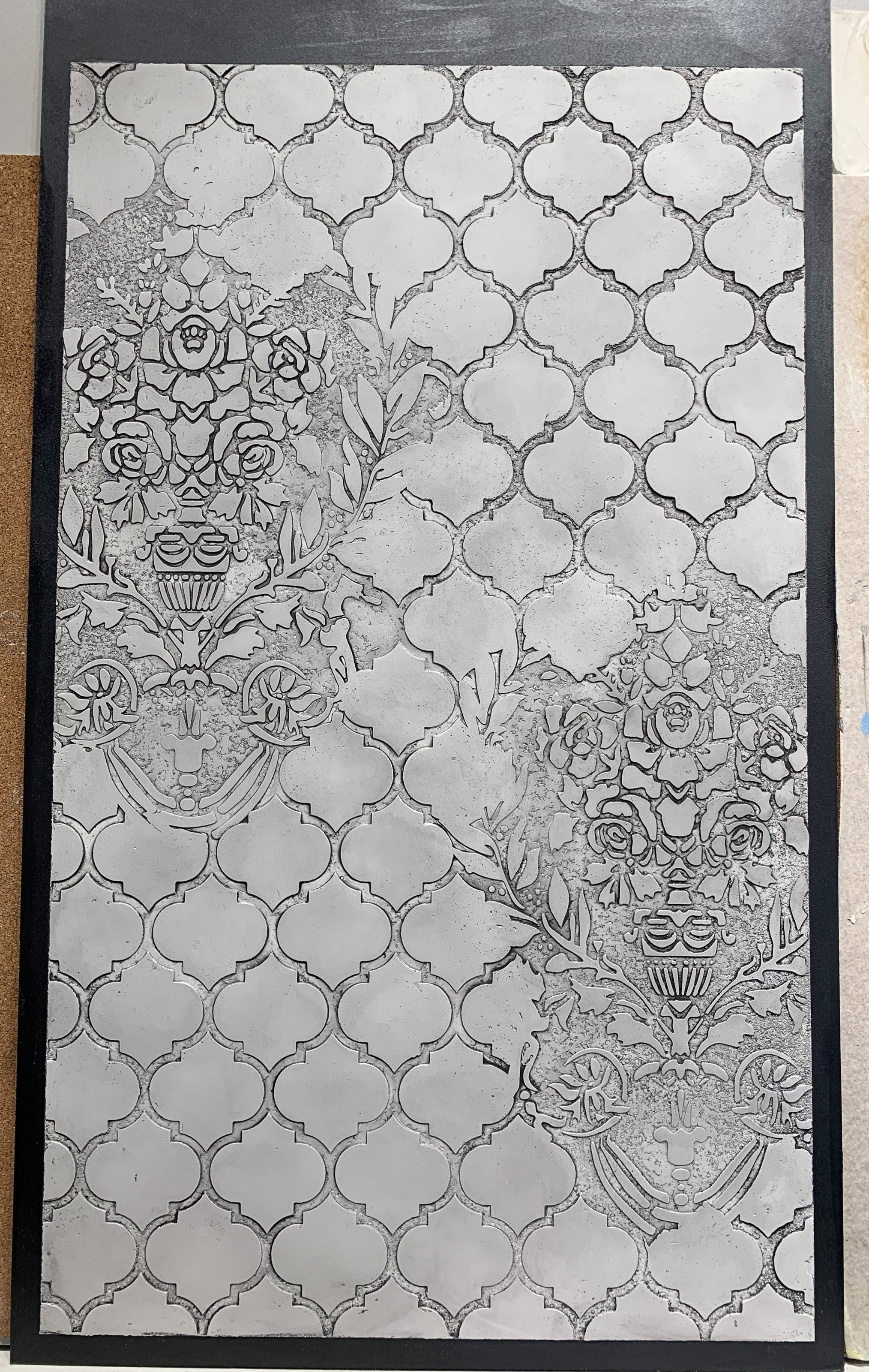 Set for wall decoration under plaster and paint 29 (Damask 26 + Oriental pattern 9) 0.3-1 mm (N00029)