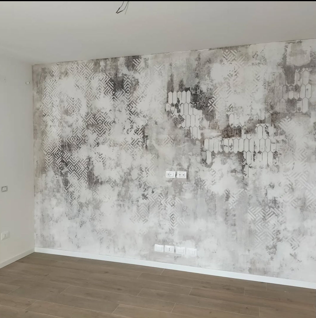 Set for decorating walls for plaster and paint 34 (Geometry 77 + Geometry 11) 0.3-1 mm (N00034)