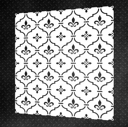 Set for plaster and paint wall decoration 5 Stencils DFA (Round pattern 6 + Oriental pattern 2) 0.3-1 mm (N00005)