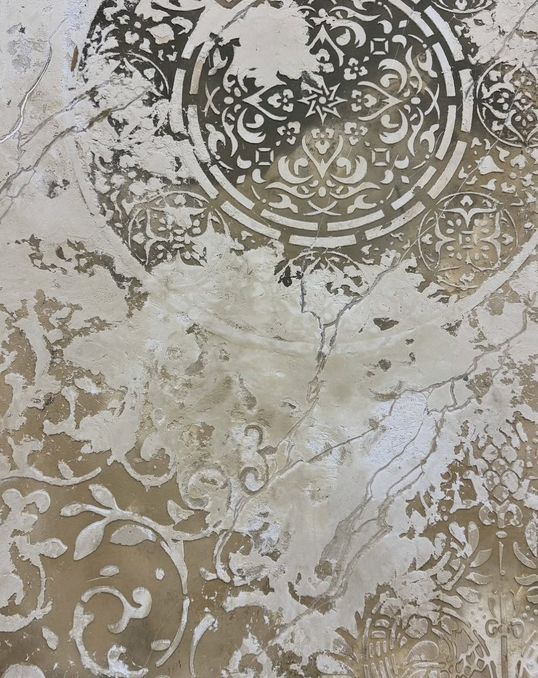 Set of stencils DFA for plaster and paint (Damask 22 + Round 14 + Eastern 18) 0.3-1 mm (N00064)