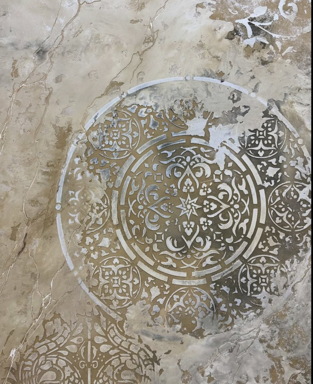 Set of stencils DFA for plaster and paint (Damask 22 + Round 14 + Eastern 18) 0.3-1 mm (N00064)