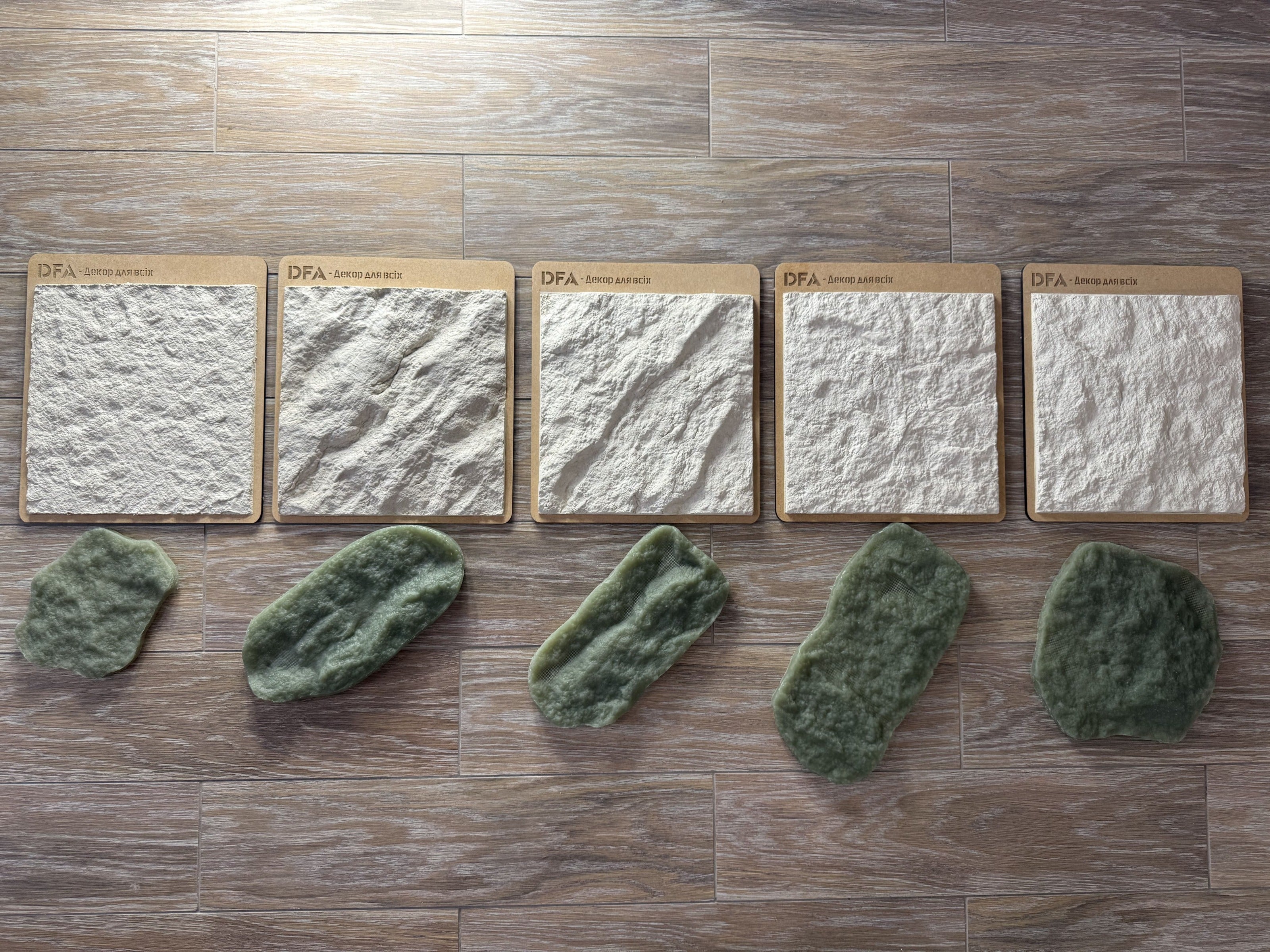 Create a unique relief with a set of silicone stamps DFA Masanka 5 pcs. (H00004)
