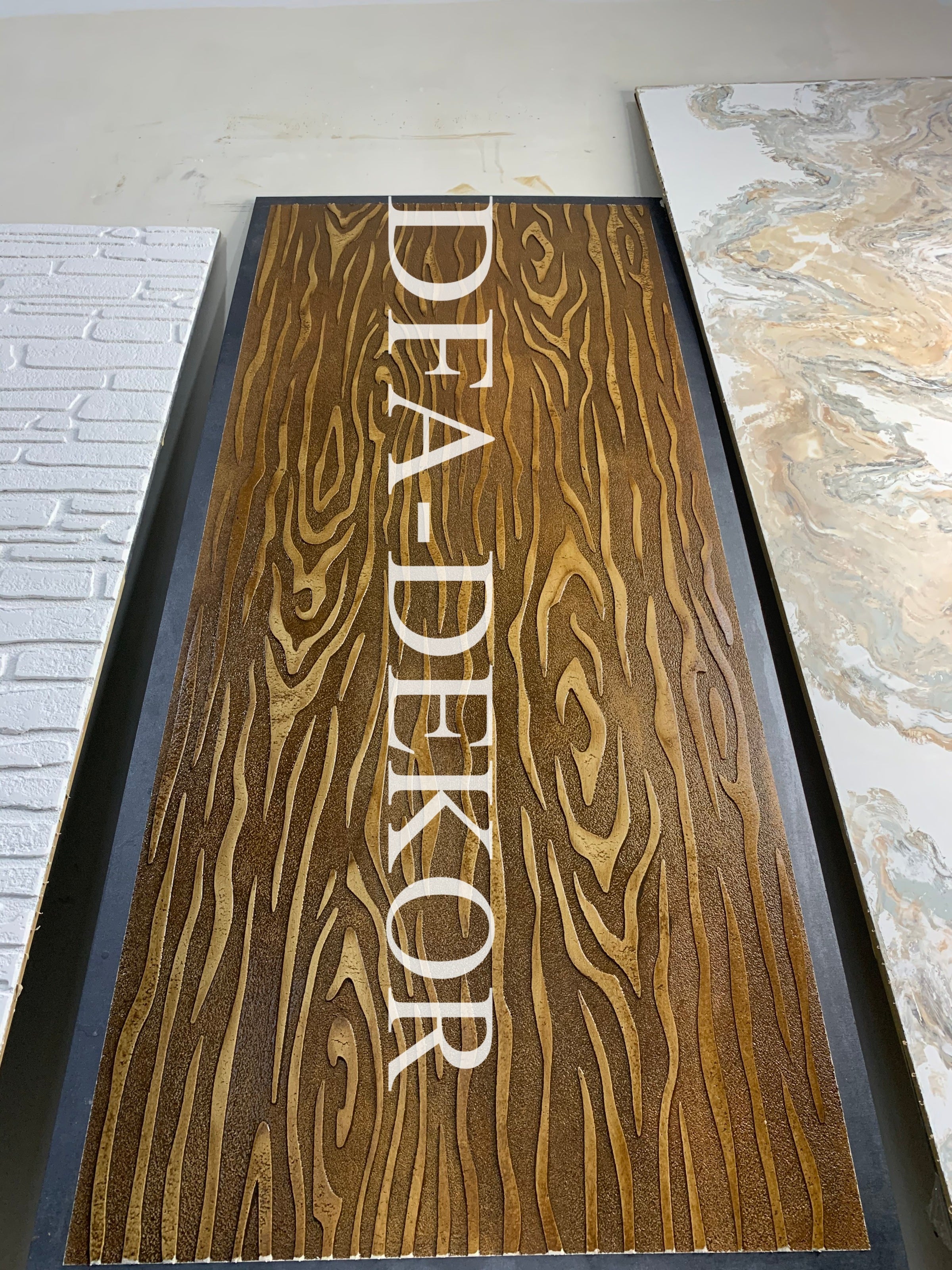Stencil DFA for decoration Nature Tree bark for plaster and paint 0.3-1mm (P00014)