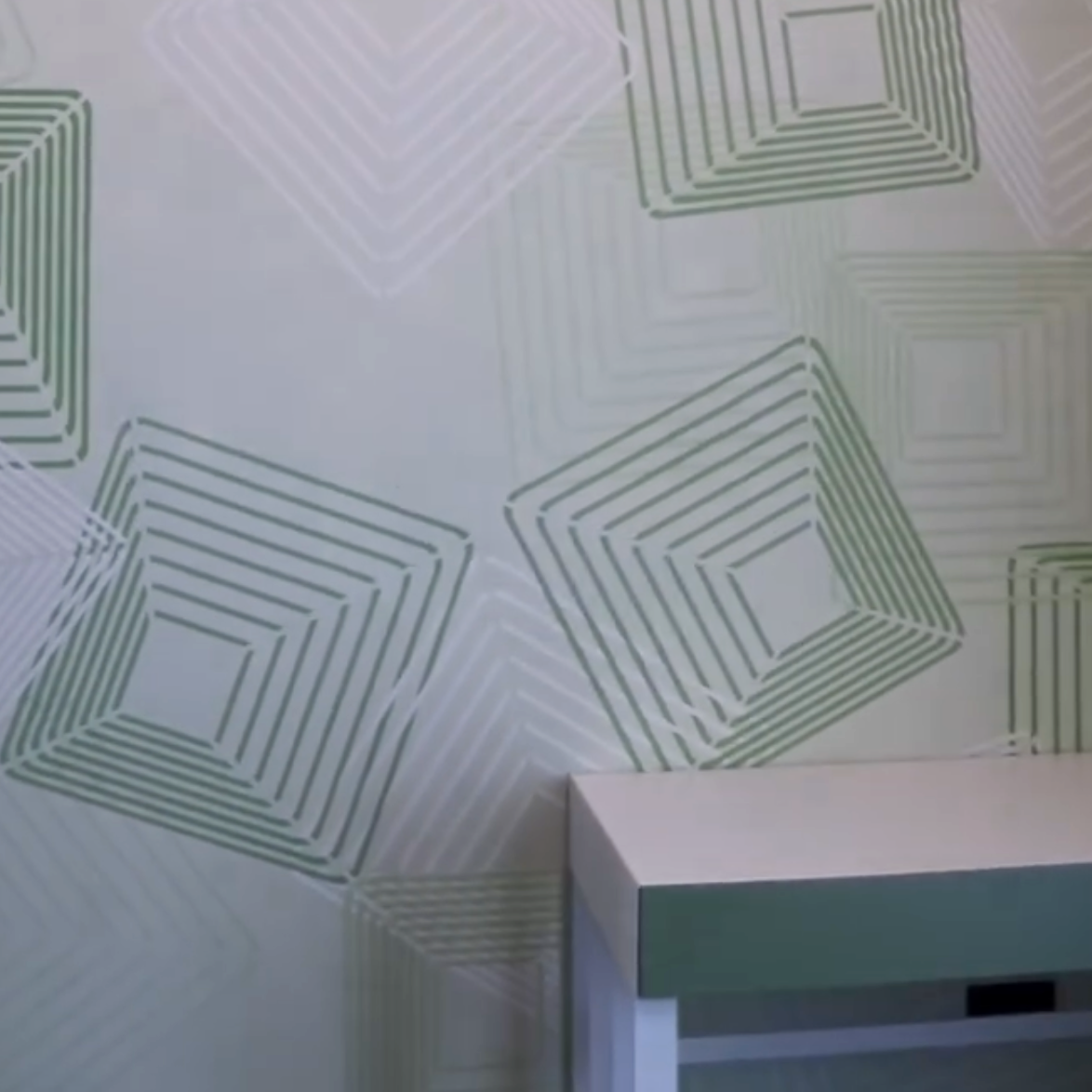 Geometric relief pattern for walls - stencil DFA Geometry 0.3-1 mm (G00105)