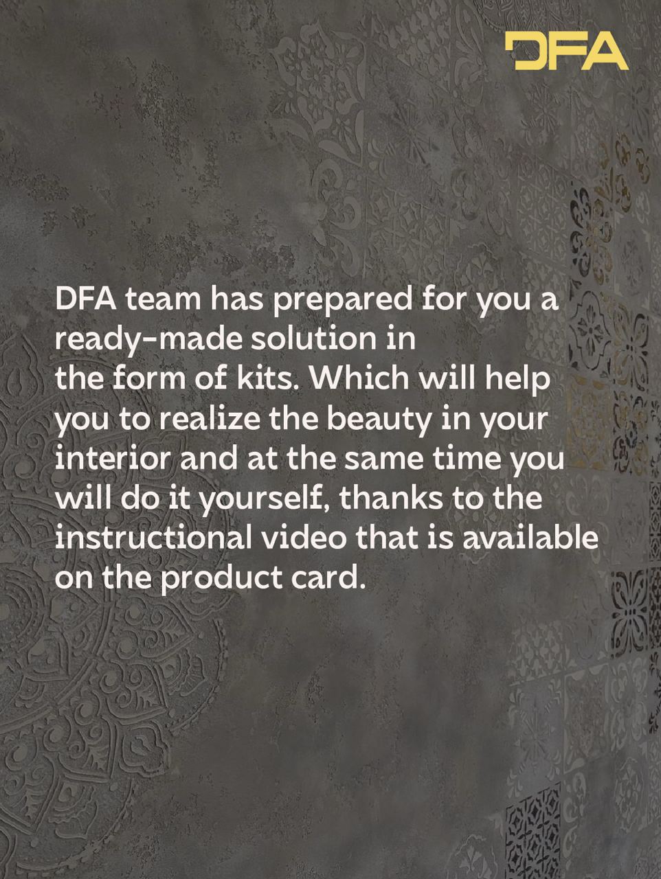 Stencils DFA (Nature 1 + Oriental 8 + Damascus 22) set for plaster and paint 0.3-1 mm (N00068)