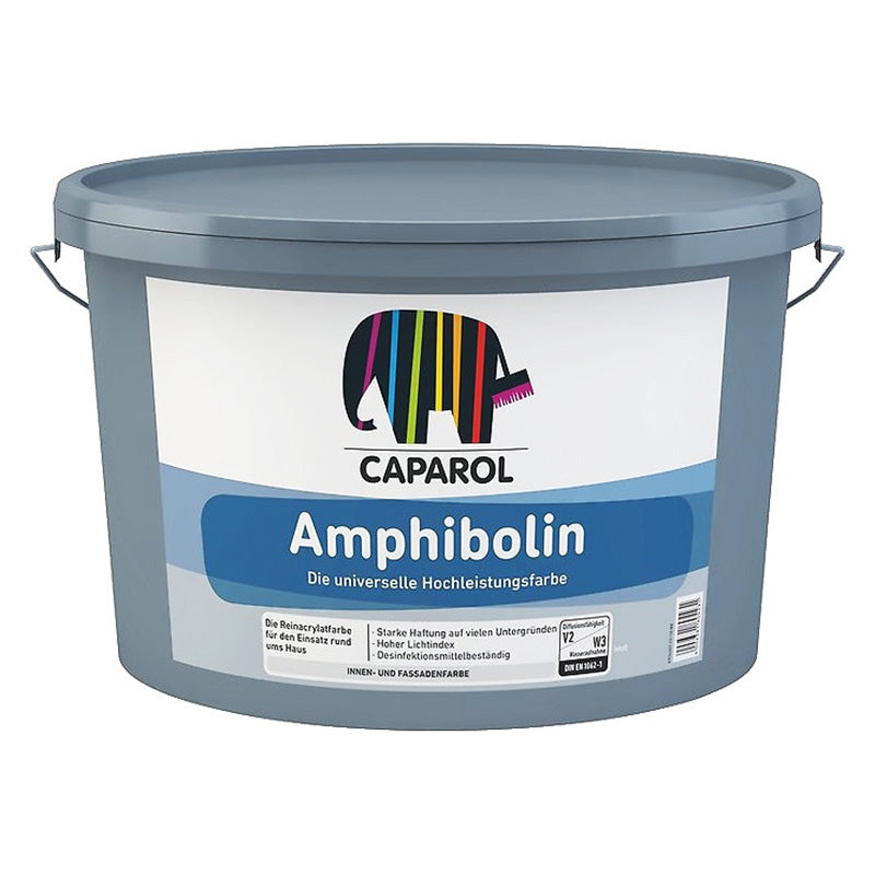 Premium paint for facades and interiors Caparol Amphibolin Base 1 acrylate silky-matte, 2.5 l