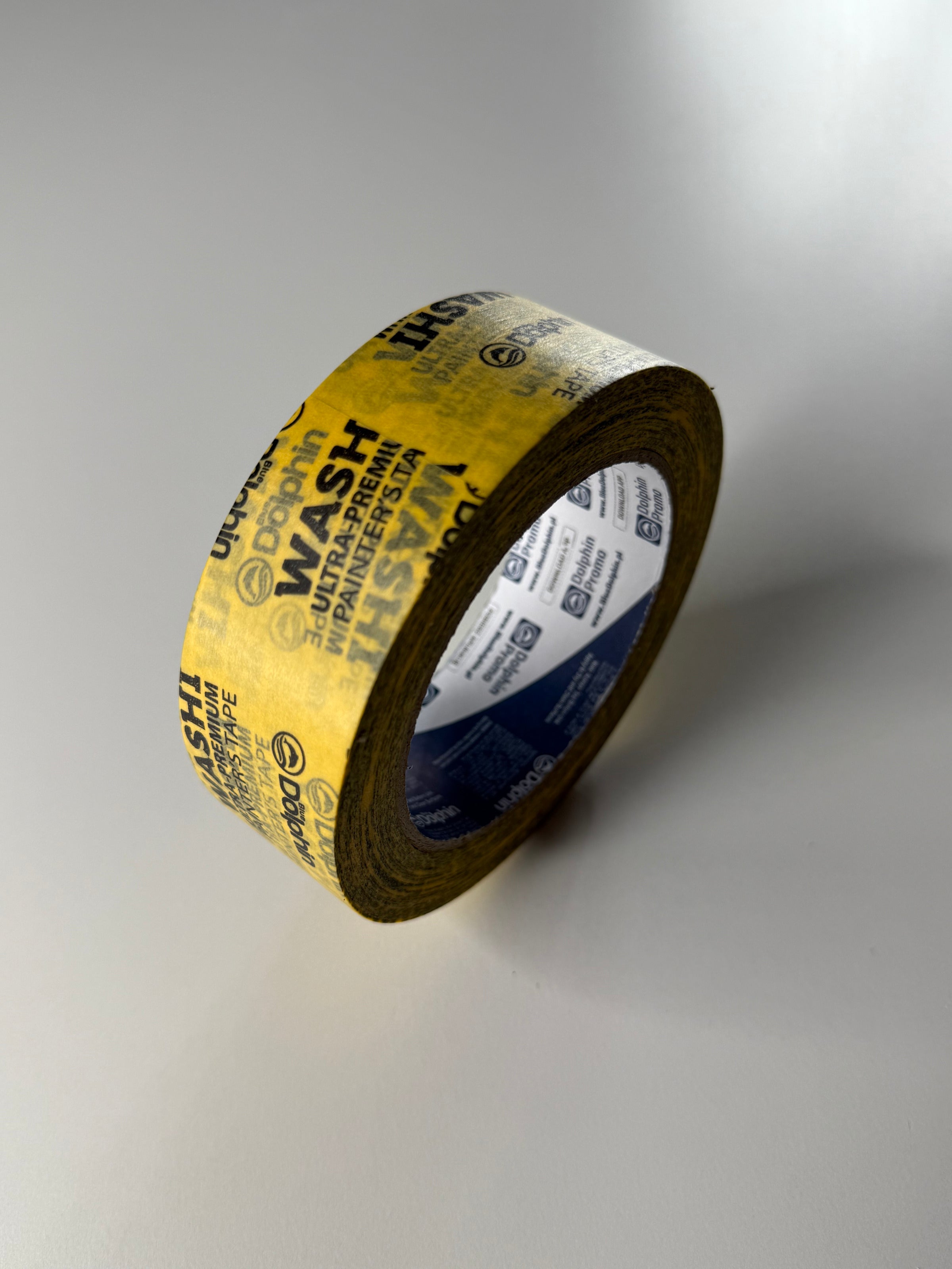 Professional painting tape Dolphin Washi Tape (TM Blue Dolphin) Ultra Premium, yellow 35 mm x 50 m