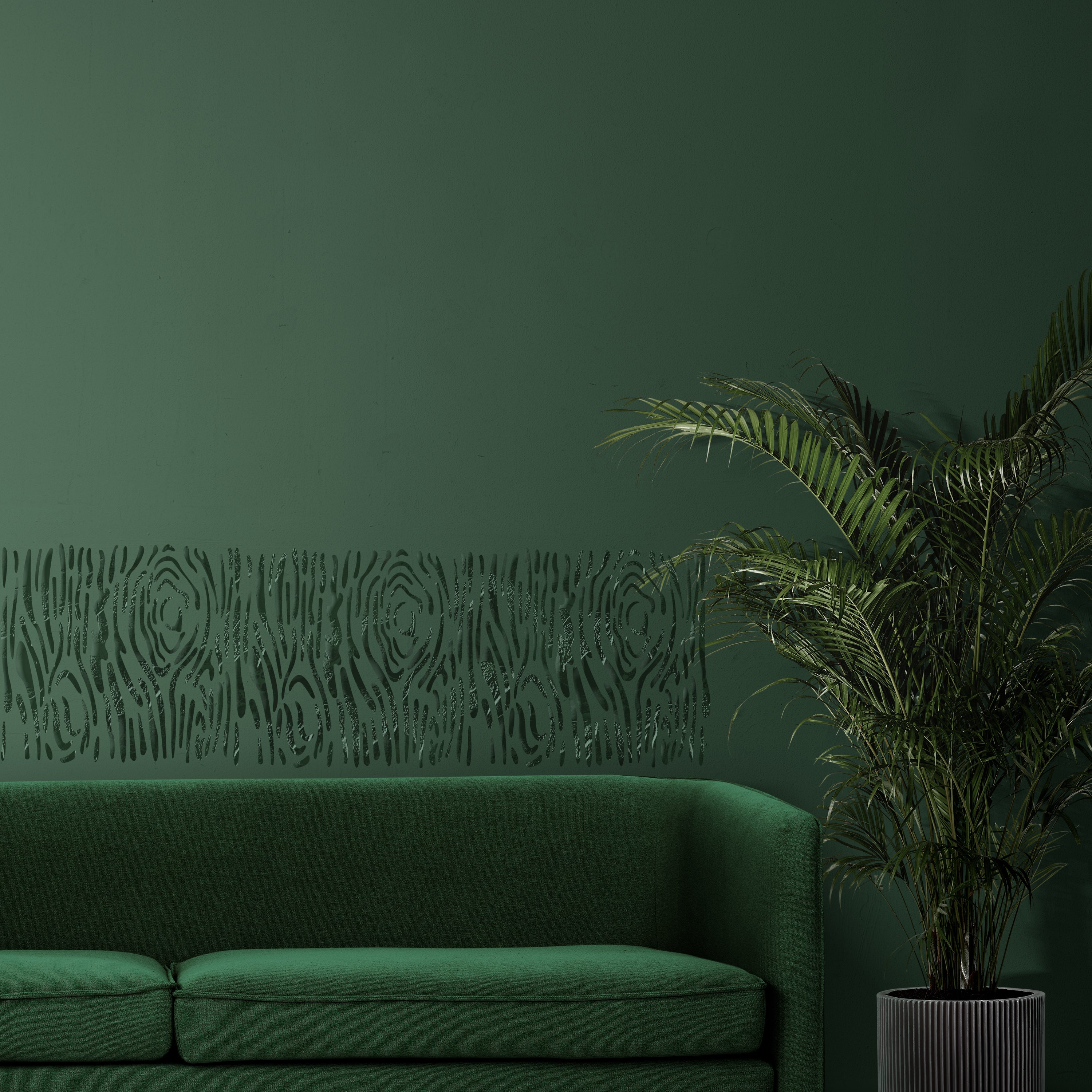 The natural beauty of wood bark on your walls with the DFA Tree Bark Texture 0.3-1 mm stencil (F00022)
