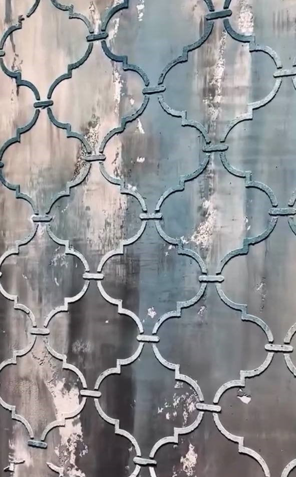 Luxurious ornament without extra expenses - stencil DFA Oriental pattern 0.3-1 mm (V00001)