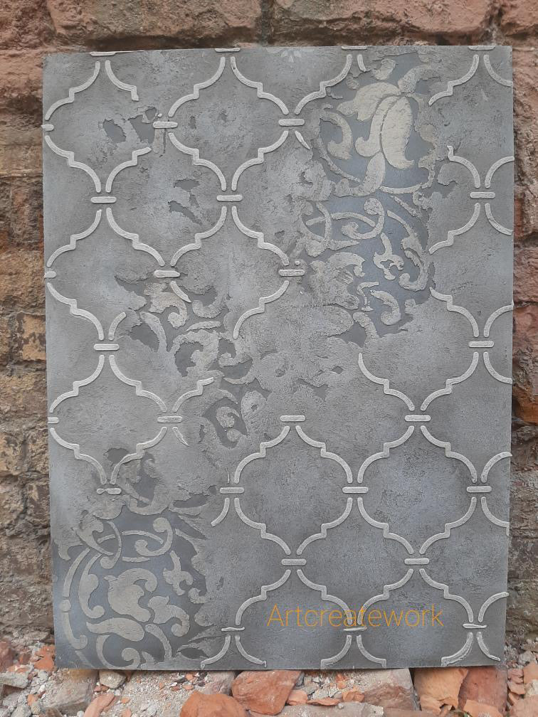 Luxurious ornament without extra expenses - stencil DFA Oriental pattern 0.3-1 mm (V00001)