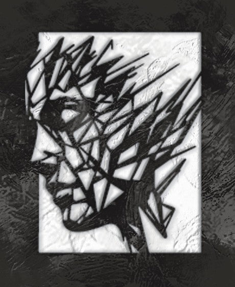 Create modern art decor with the DFA Loft Face Profile 0.3-1 mm stencil (L00059)