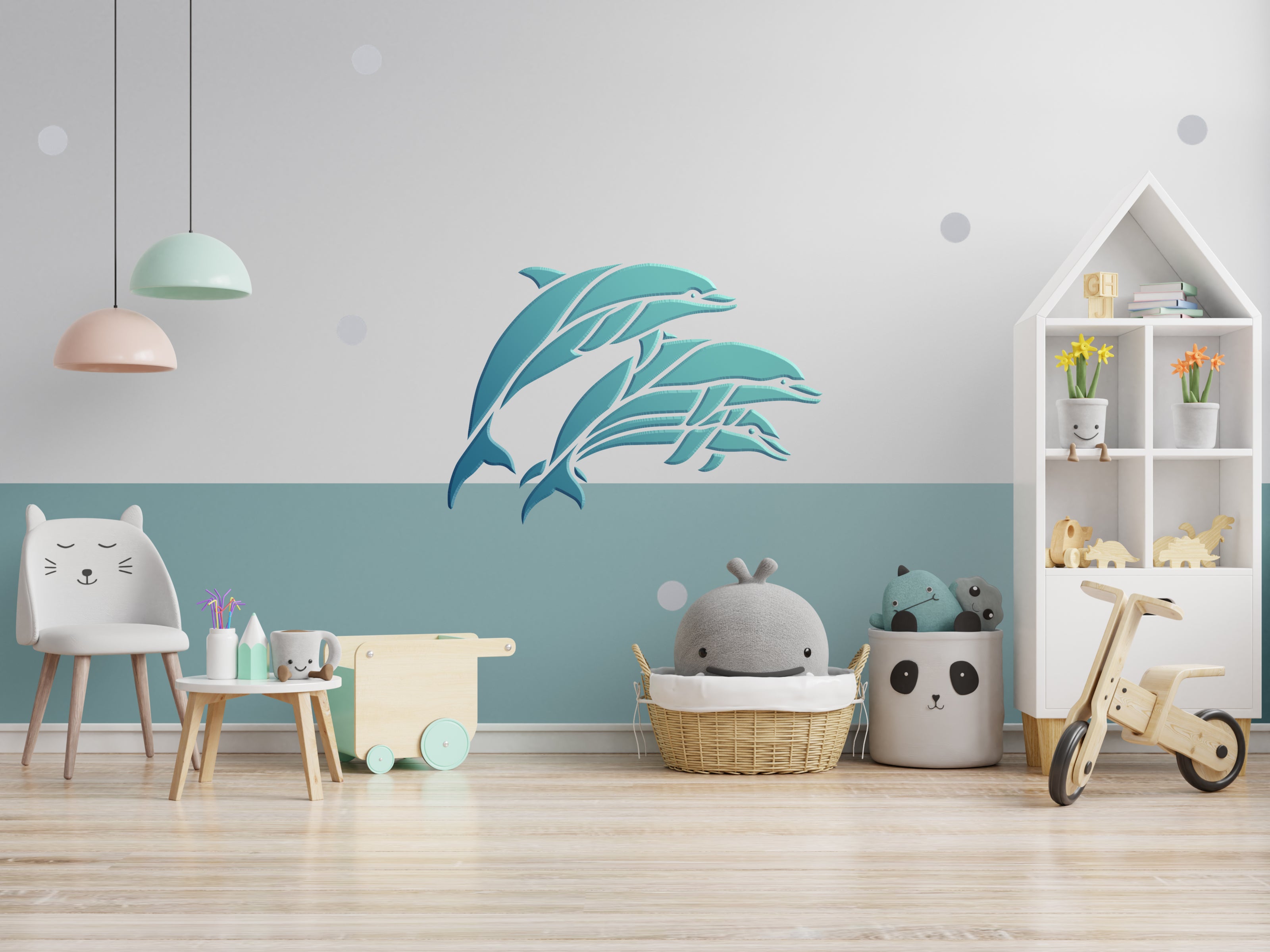 Create a vibrant nautical design with the DFA Dolphins Stencil 0.3-1mm (J00059)