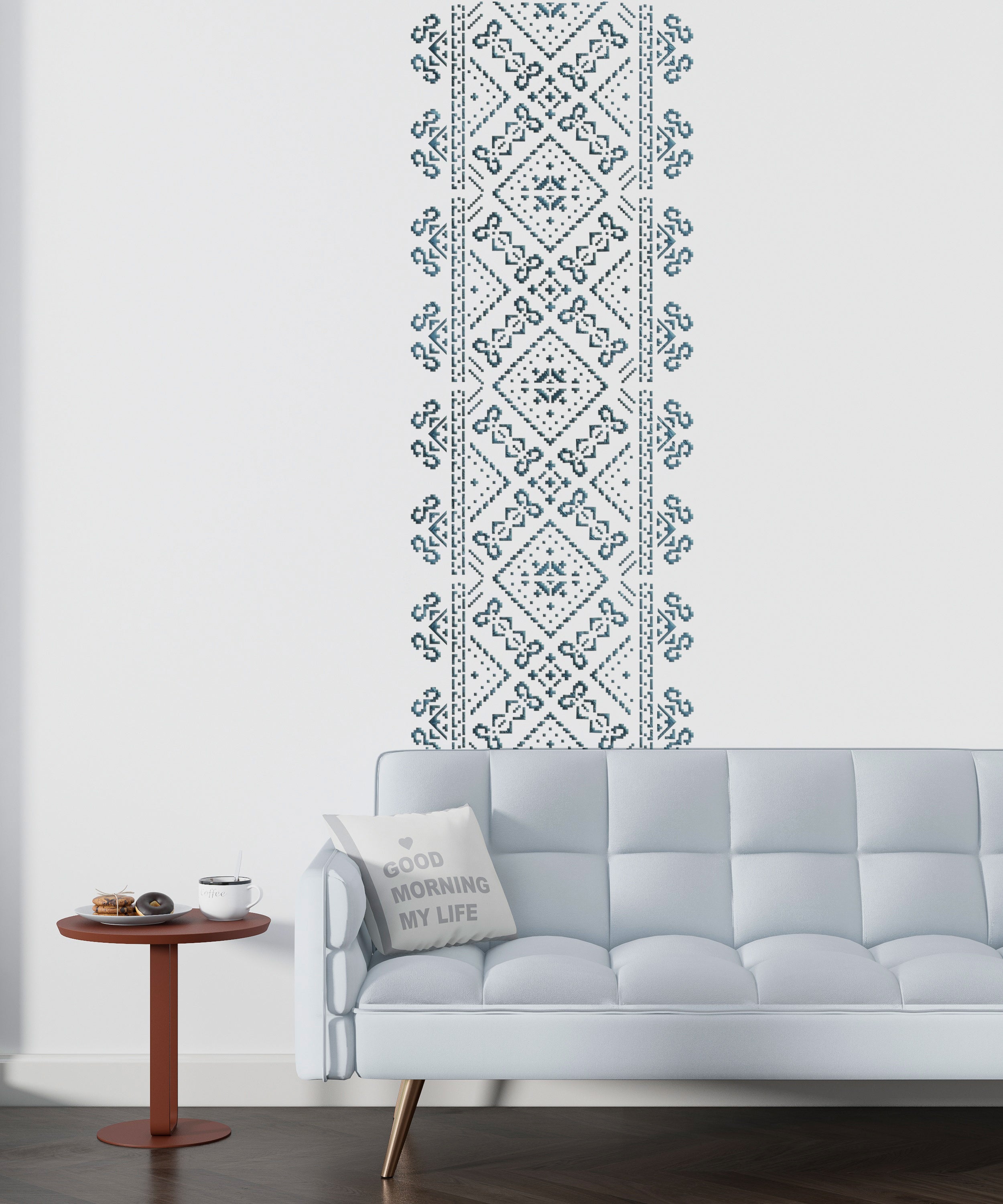 Stylish Ukrainian ornament easily with DFA Vyshyvanka stencil 0.3-1 mm (Z00087)
