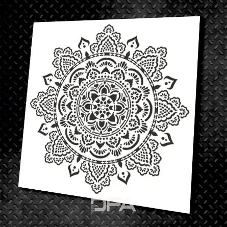 Modern space with a soul: stencil DFA Round patterns 0.3-1 mm (С00048-d)