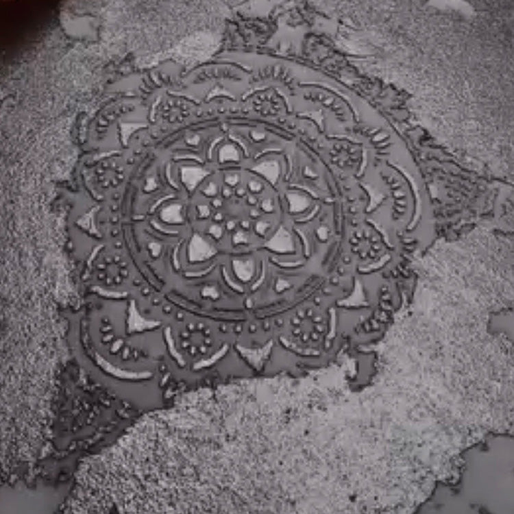 Modern space with a soul: stencil DFA Round patterns 0.3-1 mm (С00048-d)